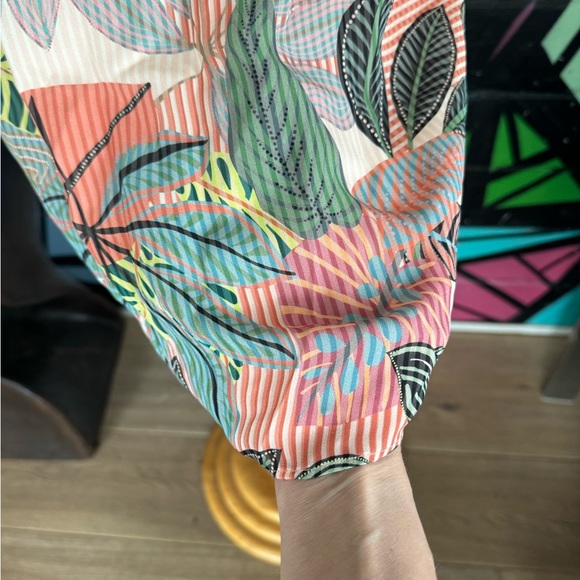 NWT Parker NY Tropical Silk dress, size Medium, $318 - Picture 5 of 12